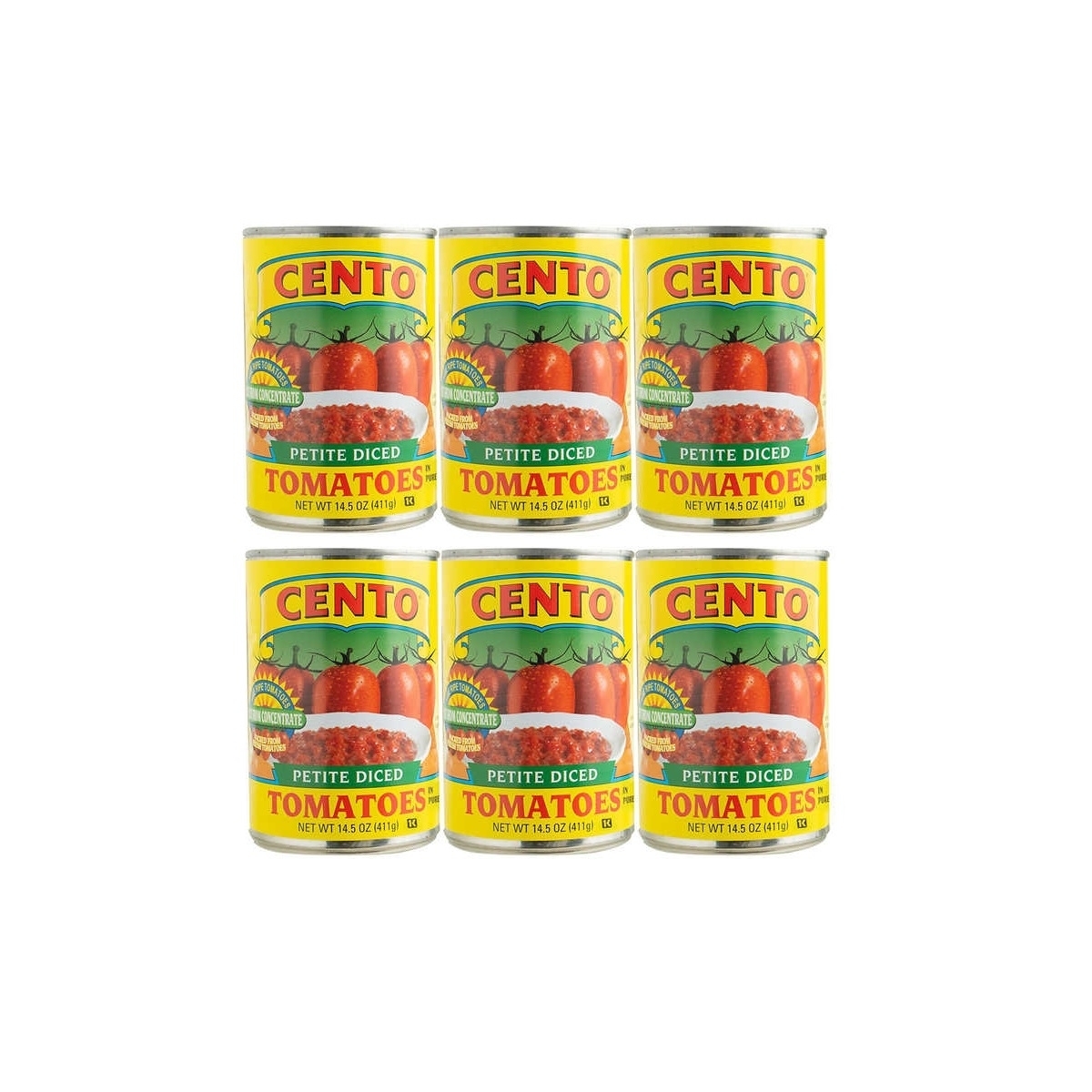 Cento Petite Diced Tomatoes, 14.5 Ounce (Pack of 6) - image 1 of 5