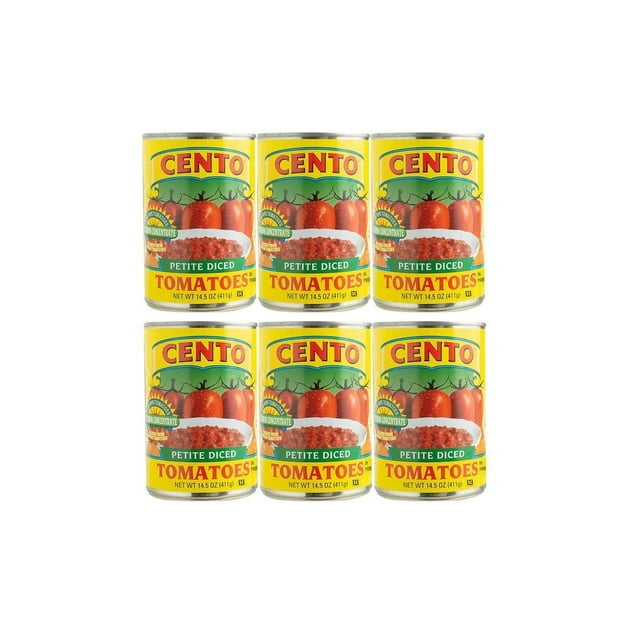 Cento Petite Diced Tomatoes, 14.5 Ounce (Pack of 6)
