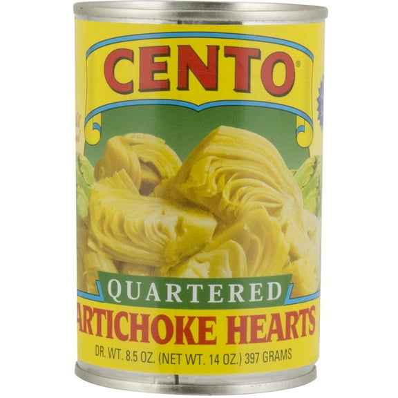 Cento Quartered Artichoke Hearts, 14 oz - allergens not contained