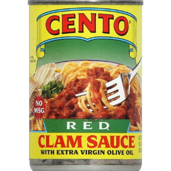 Cento Red Clam Sauce With Extra Virgin Olive Oil 10.5 Ounce (Pack of 6)