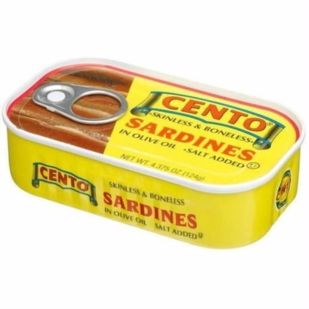 Cento Skinless Boneless Sardines in Olive Oil, 4.375 oz