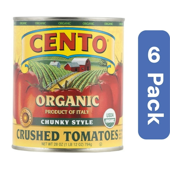Cento Tomato Crushed Organic 28 oz Pack of 6