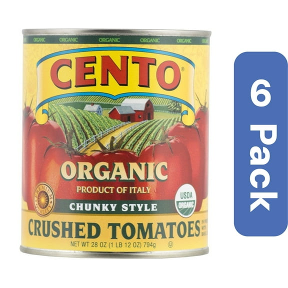 Cento Tomato Crushed Organic 28 oz Pack of 6