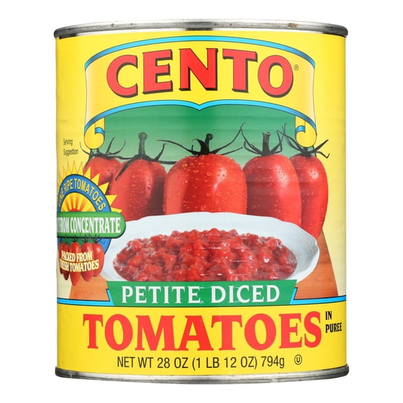 Cento Tomatoes - Petite Diced - Case of 12 - 28 oz