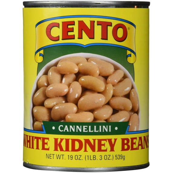 Cento White Kidney (Cannellini) Beans, 19 Ounce Cans (Pack of 12)