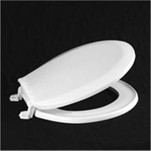 Centoco 1200-416 Round Plastic Toilet Seat, Standard Model, Light Weight Residential, Biscuit