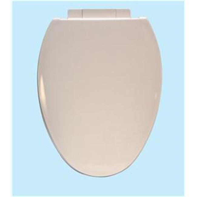 Centoco 1700SC-106 Elongated Plastic Toilet Seat with Safety Close, Bone