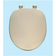 Centoco 200-416 Round Plastic Toilet Seat, Residential and Light Weight Commercial, Biscuit