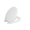 thumbnail image 1 of Centoco 4100LC-001 Round Plastic Toilet Seat with Lift & Clean, White, 1 of 7