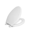 thumbnail image 1 of Centoco 4200LC-001 Elongated Plastic Toilet Seat with Lift & Clean, White, 1 of 7