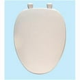 thumbnail image 1 of White Plastic Toilet Seat for Elongated Toilets, 1 of 5