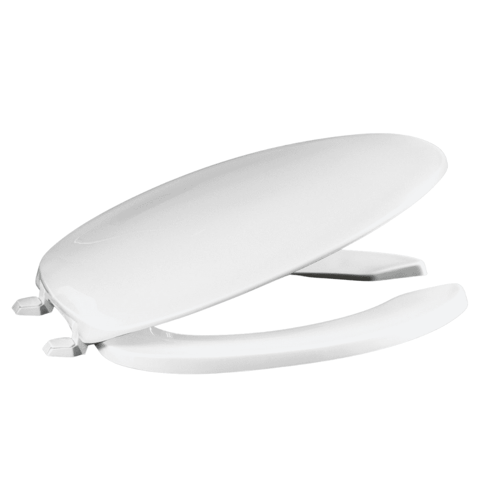 Centoco 620-001 Elongated Plastic Open Front Toilet Seat, Residential and Light Weight Commercial, White