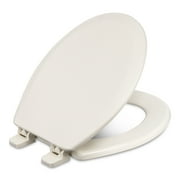 Centoco 700-416 Round Wooden Toilet Seat, Heavy Duty Molded Wood with Centocore Technology, Biscuit