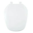 thumbnail image 1 of Centoco EMB201-001 Eljer Emblem Round Plastic Toilet Seat with Square Front, White, 1 of 3