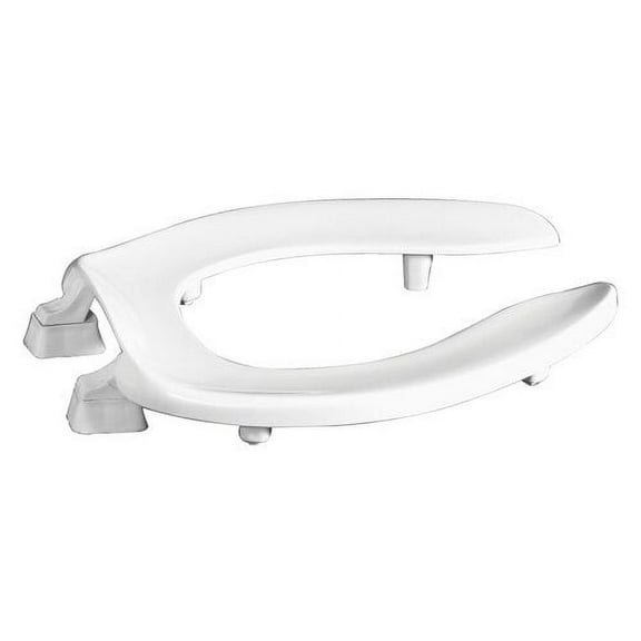 Centoco HL500STSCC-001 Elongated 2" Raised Plastic Toilet Seat, Open Front No Cover, White