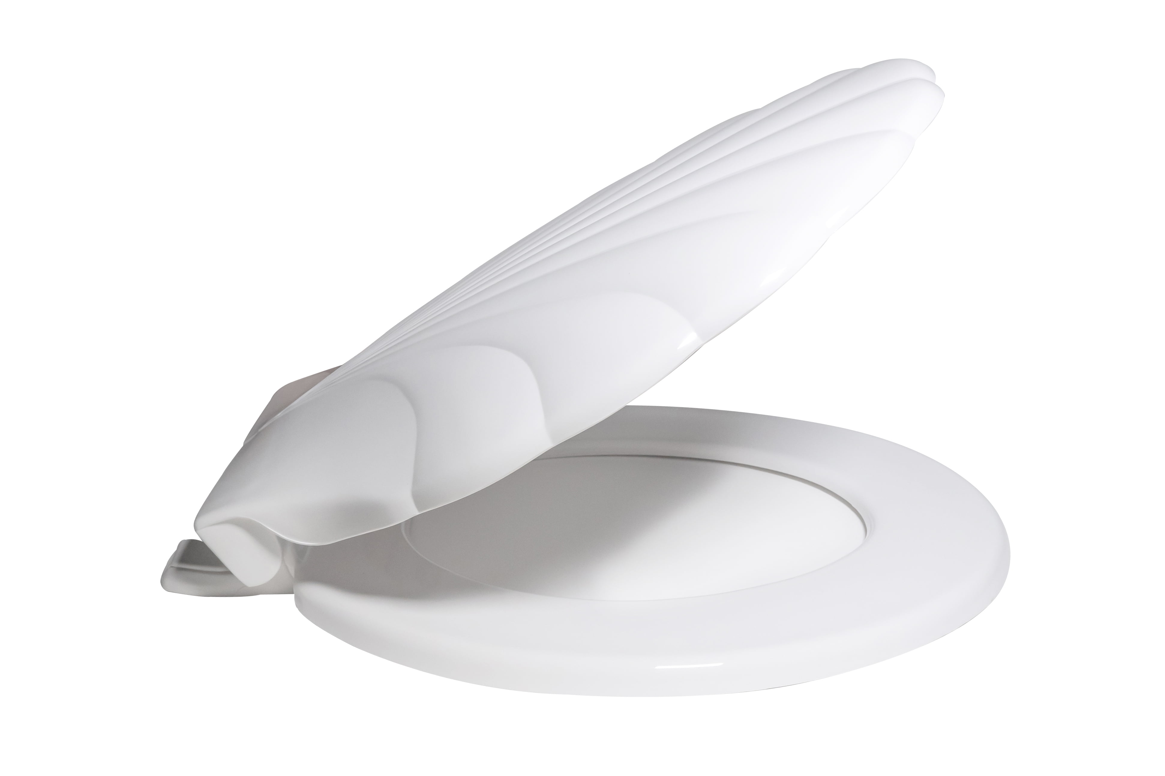 Centoco HP30SLC001 Sea Shell Design Round Plastic Toilet Seat with