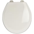 thumbnail image 1 of Centoco Round Closed Front White Wood Premium Toilet Seat with Slow Close, 1 of 2
