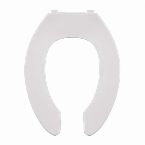 Toilet Seat Without Cover, Self-Sustaining Check Hinge, Elongated, White 550STSCC-001