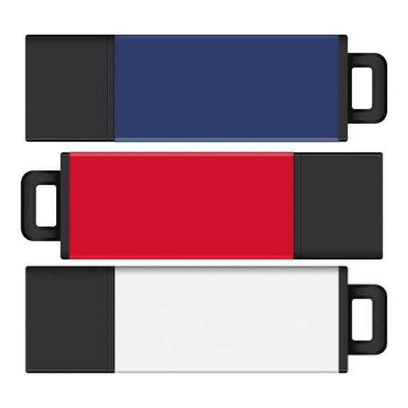 Centon DataStick Pro2 USB 2.0 Flash Drives,16GB, Assorted Colors, Pack Of 3 Flash Drives, S1-U2T08-16-3