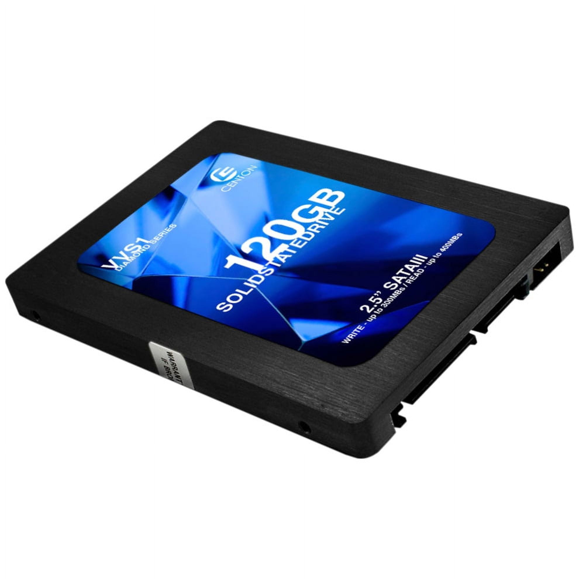 Centon Diamond VVS1 120 GB Solid State Drive, 2.5" Internal, SATA (SATA/600), Black