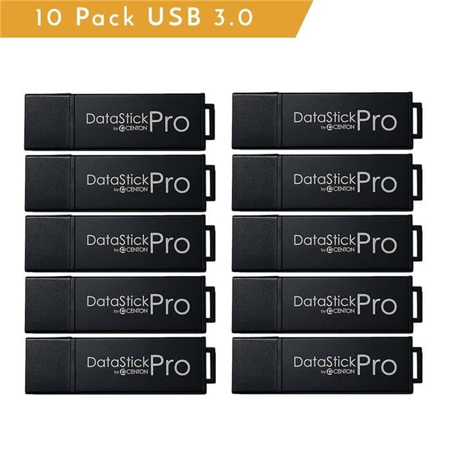 Centon Electronics  32GB USB 3.0 Datastick Pro Flash Drive, Black - Pack of 10