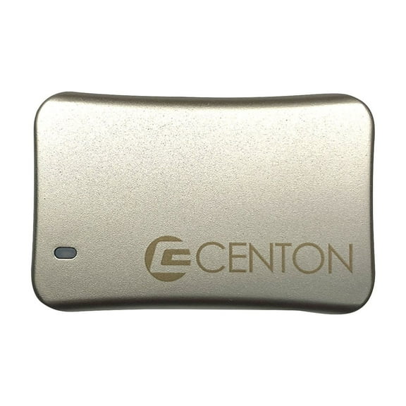 Centon External SSD (Silver Metallic), USB-C 3.2 Gen 2, 1000GB