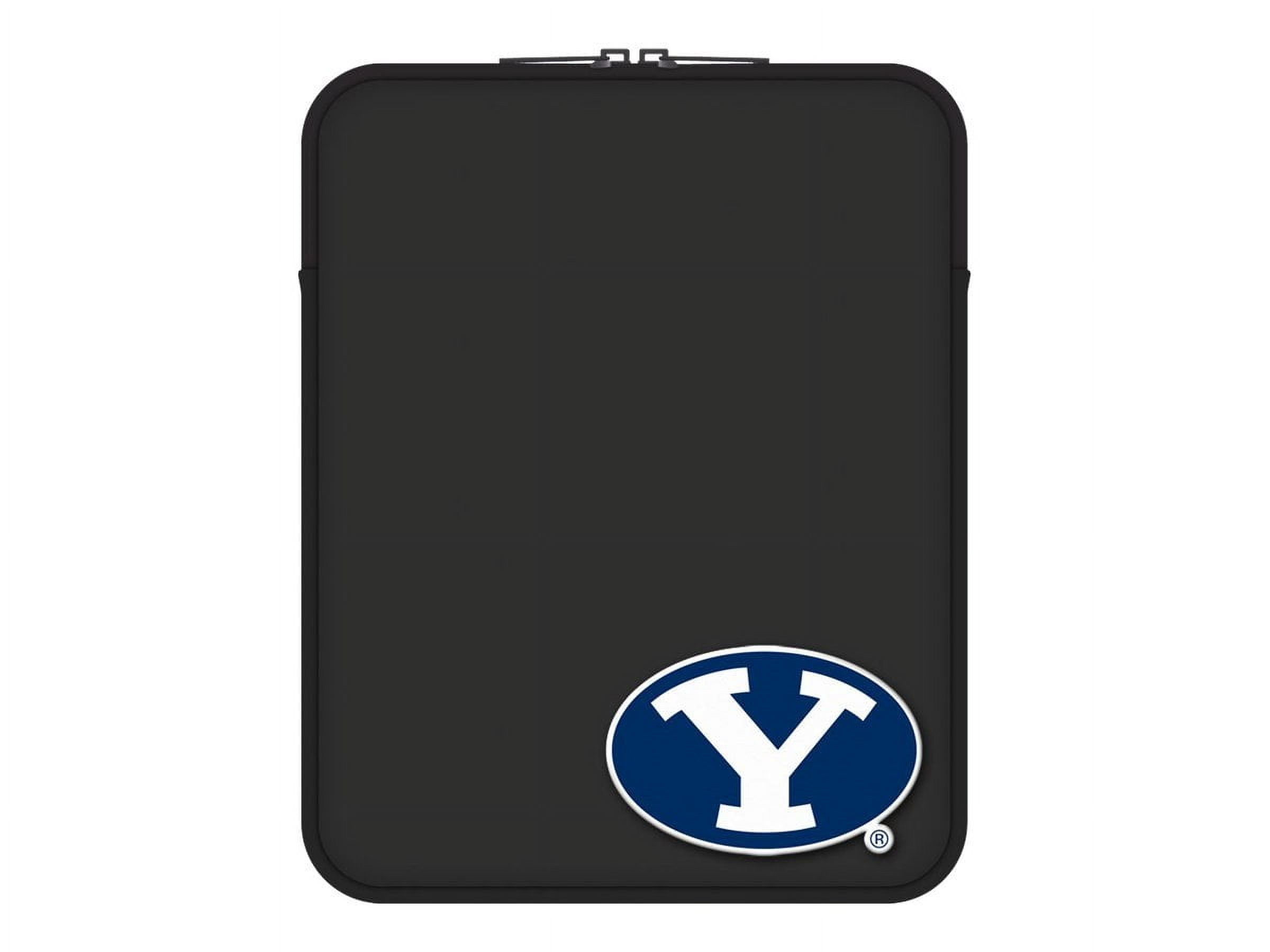 Centon LTSCIPAD-BYU Carrying Case (Sleeve) Apple iPad Tablet - Black - Bump Resistant - Neoprene, Faux Fur Interior - Brigham Young University Logo