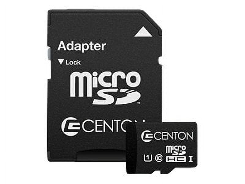 Centon MP Essential - Flash memory card (SD adapter included) - 4 GB - Class 4 - microSDHC (pack of 5)