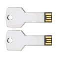 thumbnail image 1 of Centon MP Essentials USB 2.0 Datastick Key (Chrome) 16GB: 2 Pack, 1 of 2