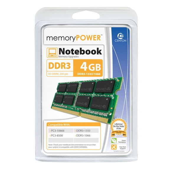 R1333SO4096 4GB DDR3 SDRAM Memory Module