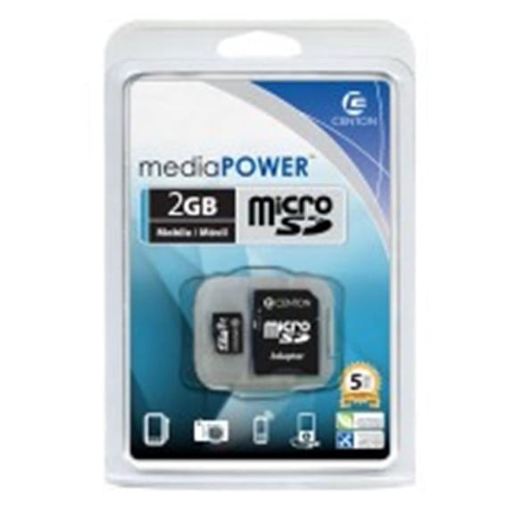 Centon S1-MSDHC4-2G Micro SD 2GB Flash Memory Cards
