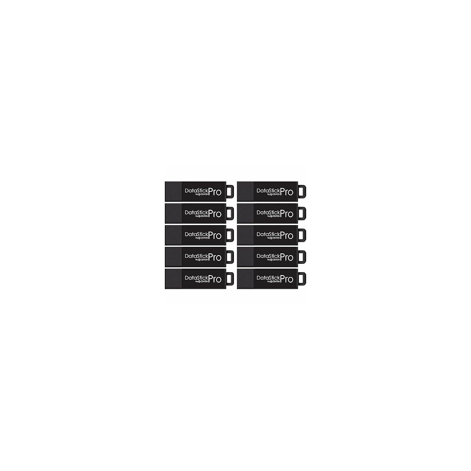 Centon Electronics C1U3P6256G10 Datastick Pro Usb 3.2 Type A Flash Drive, 256 Gb, Black, 10/pack