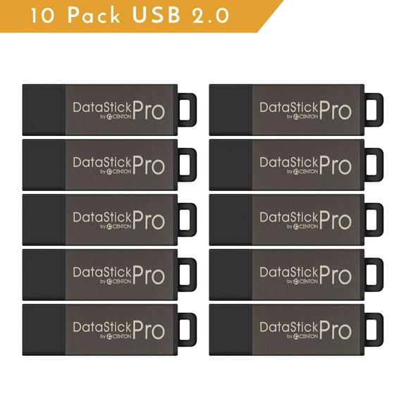Centon ValuePack USB 2.0 Datastick Pro (Grey), 16GB 10 Pack
