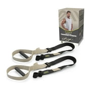 Centr by Chris Hemsworth Bodyweight Training Straps with Door Anchors, Sand Brown, 2-Pack with 3-Month Centr Membership