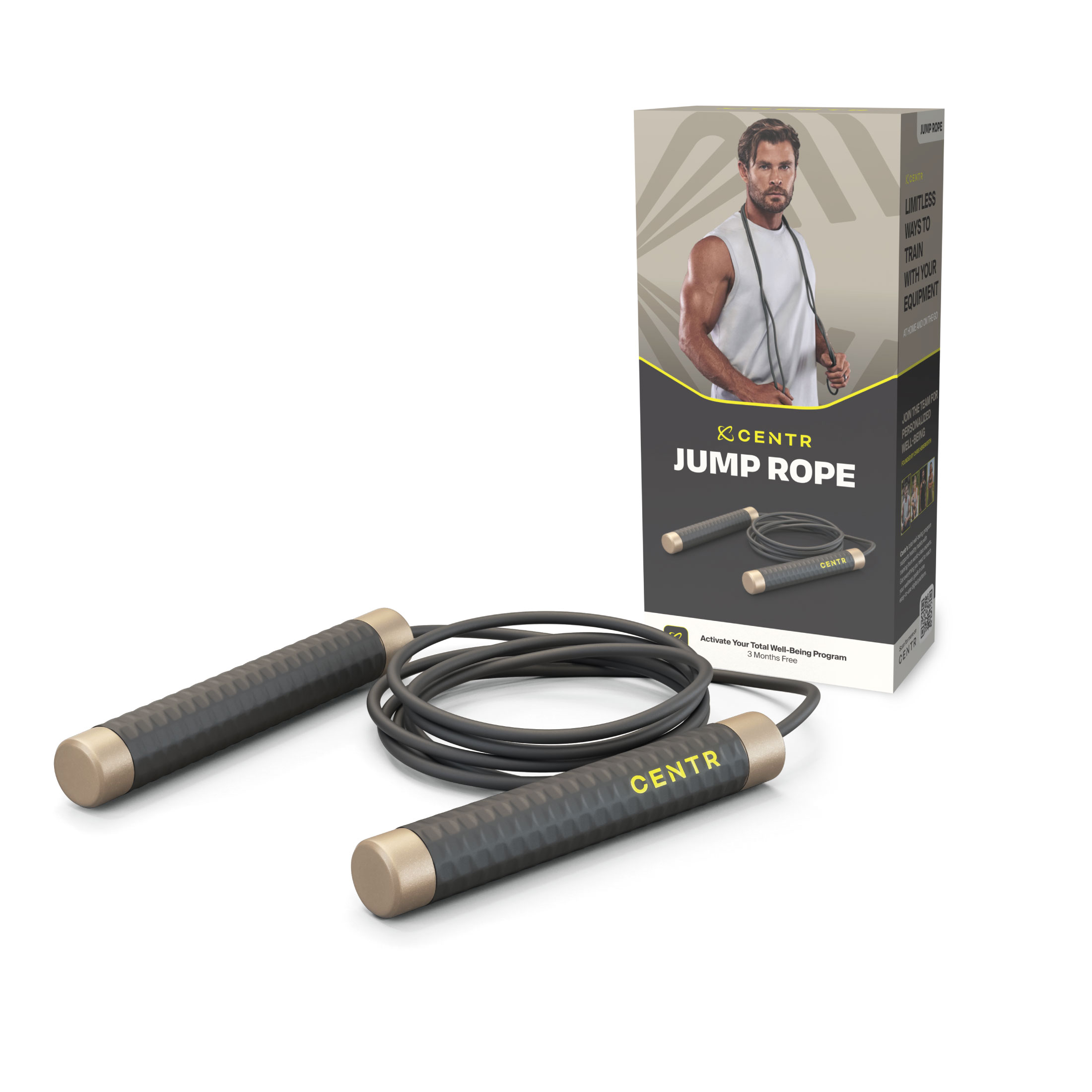 Weighted Jump Rope by Pulse (1LB) with Memory Foam Handles and Thick