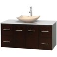 thumbnail image 1 of Centra 48 in. Vanity In Espresso With Solid-Surface Vanity Top In White And Sink, 1 of 1