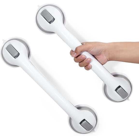Heavy Duty Suction Cup Grab Bar, 16" (2 Pack)