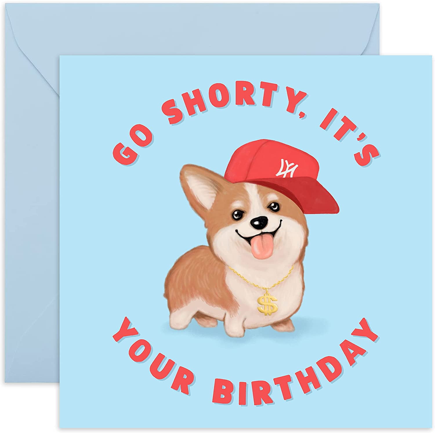 Central 23 Cute Animal Birthday Card 'Go Shorty, It’s Your Birthday