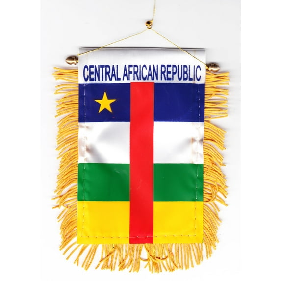 Central African Republic Window Hanging Flag