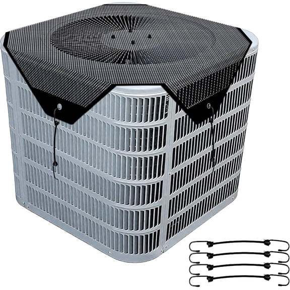 Central Air Conditioner Covers for Outside Unit, AC Mesh Shade, Breathable Top Universal Mesh Cover Defender for Air Conditioner All Seasons (26'' x 26'')