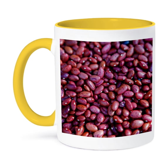 3dRose, Central America, Cuba, Santa Clara. Pinto Beans for sale., 11oz Two-Tone Yellow Mug