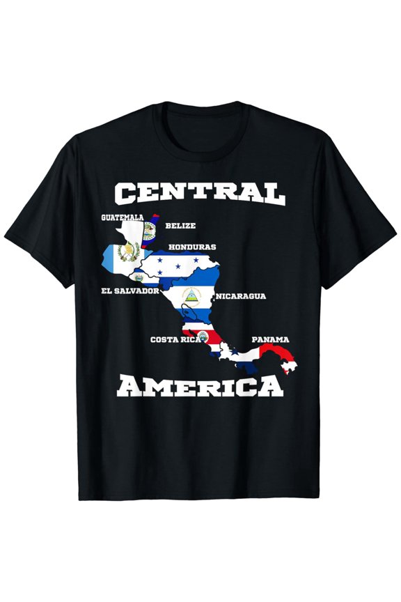 Central American Flags, central America flags, and names Tee T-Shirt