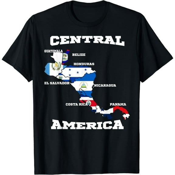 Central American Flags, central America flags, and names Tee T-Shirt