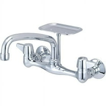 Central Brass 0048-TA1 8 in. Two Handle Wallmount Kitchen Faucet - Polished Chrome