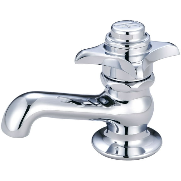 Central Brass 0255-H Self-Close Single Handle Basin Faucet, Chrome