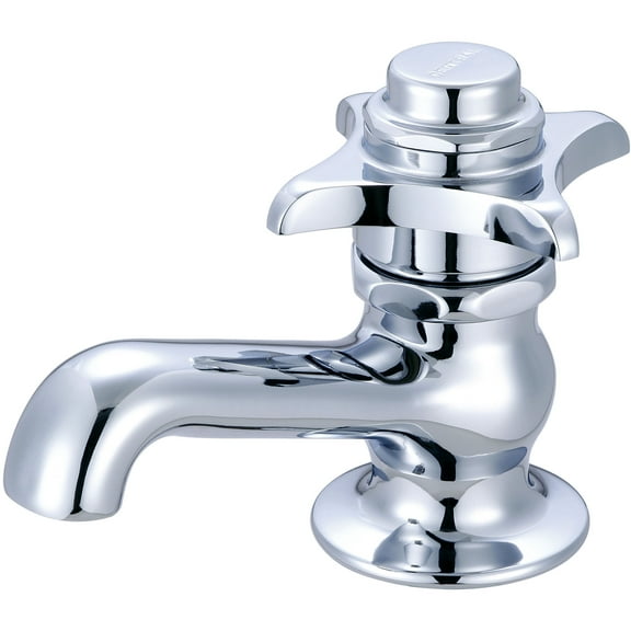 Central Brass 0255-P Self-Close Single Handle Basin Faucet: Polished Chrome
