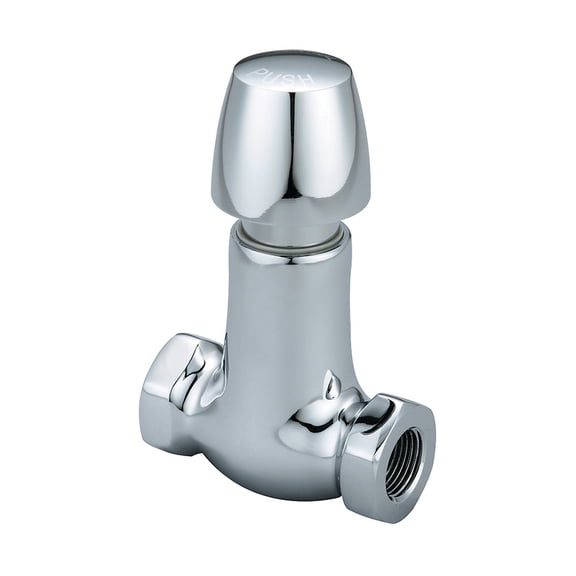 Central Brass 0336-N2-3-8 Central Brass Slow-Close Straight Stop - Polished Chrome