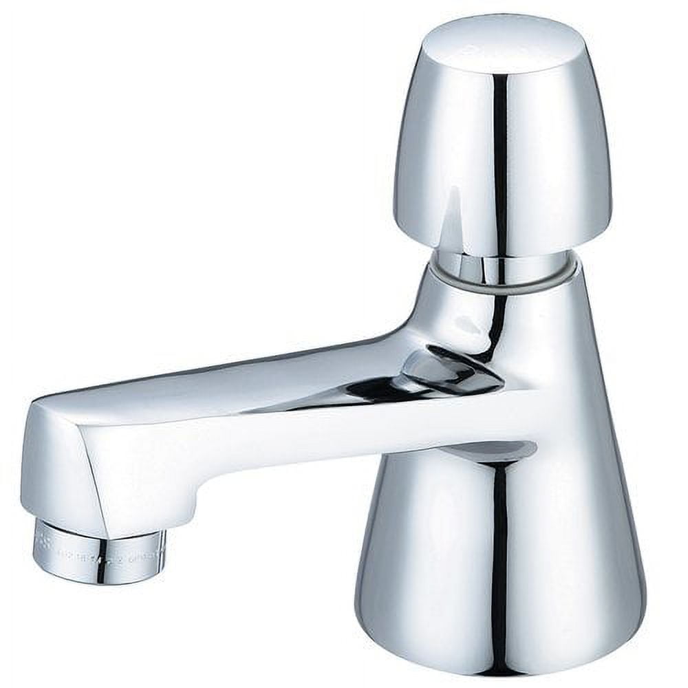 Polished Chrome Single Handle Contemporary Bathroom Faucet