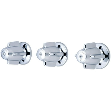 Central Brass 0951 Triple Handle Valve Trim Only - Chrome