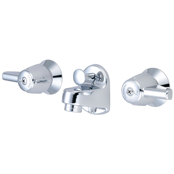 Central Brass 1177-DA Two Handle Shelf Back Bathroom Faucet in Chrome